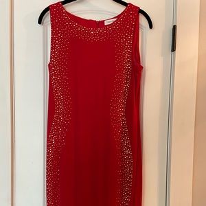 Red Calvin Klein size 8 dress